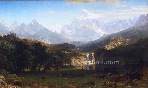The Rocky Mountains Landers Peak Albert Bierstadt Oil Paintings